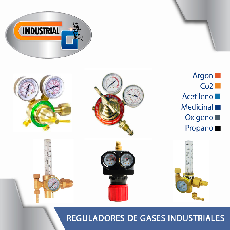 Reguladores de gases industriales